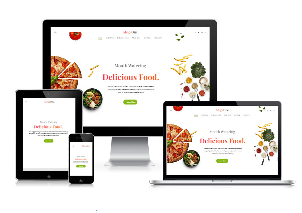 Food-Spezialitäten Webtemplate
