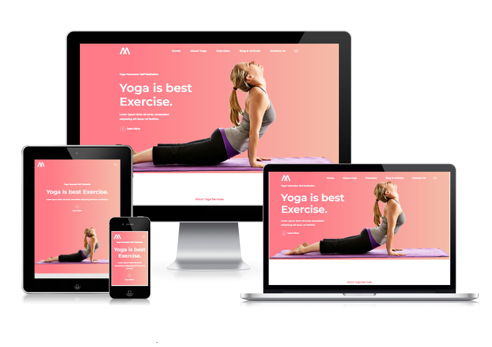 Yoga-Studio Webtemplate